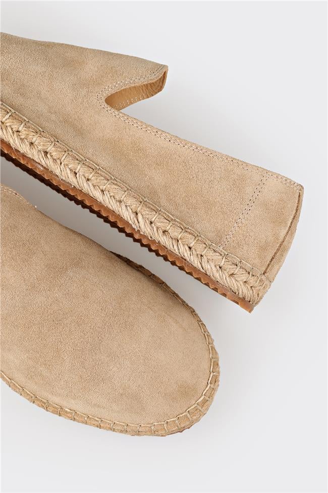 Bej Deri Erkek Günlük Ayakkabı