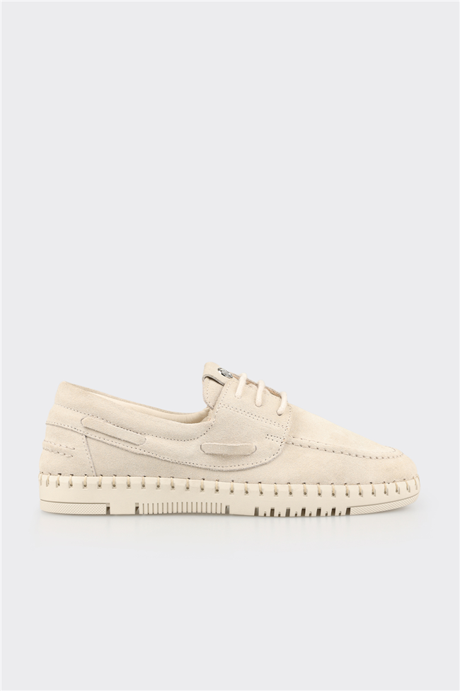 Bej Deri Kadın Günlük Ayakkabı