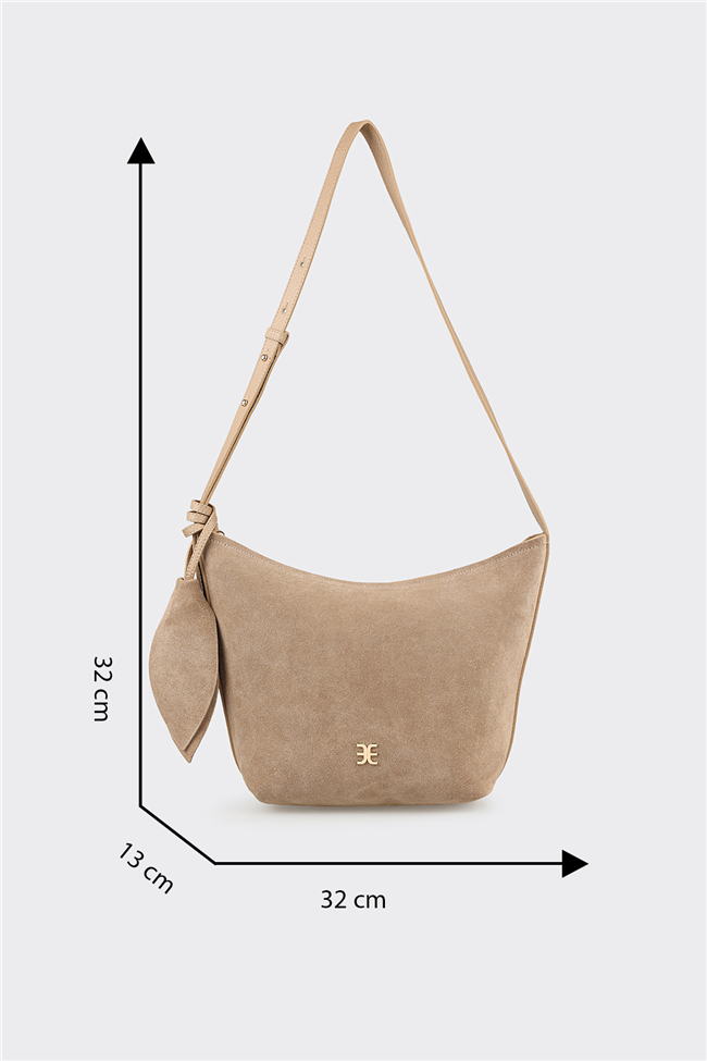 Bej Kadın Çapraz Çanta