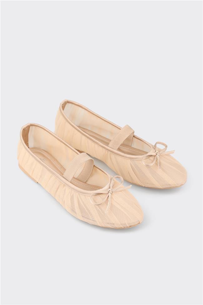 Bej Kadın Günlük Ayakkabı