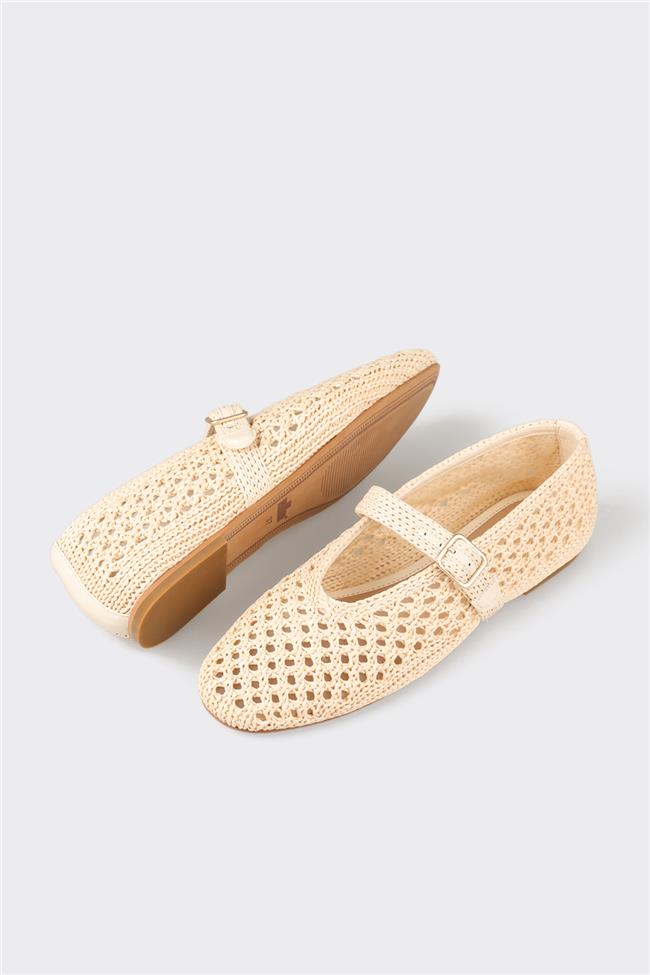 Bej Kadın Günlük Ayakkabı