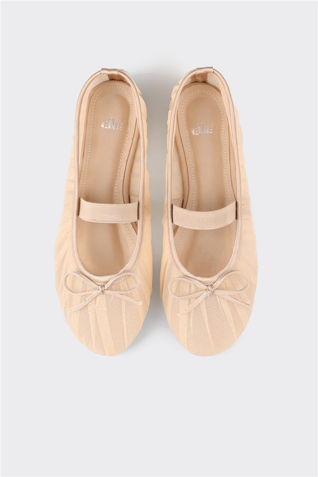 Bej Kadın Günlük Ayakkabı