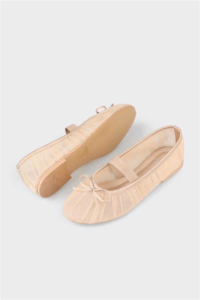 Bej Kadın Günlük Ayakkabı