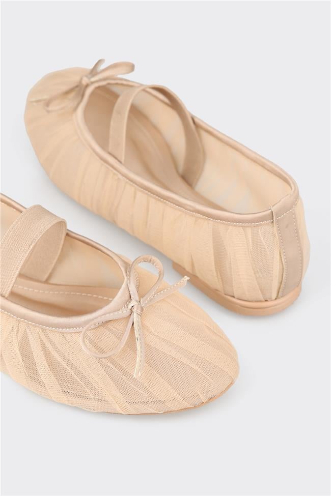 Bej Kadın Günlük Ayakkabı