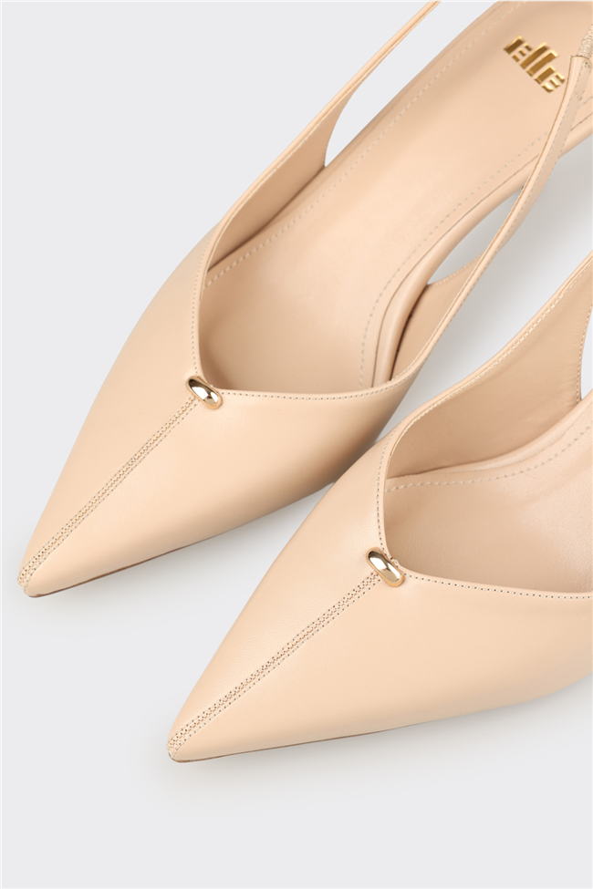 Bej Kadın Klasik Ayakkabı