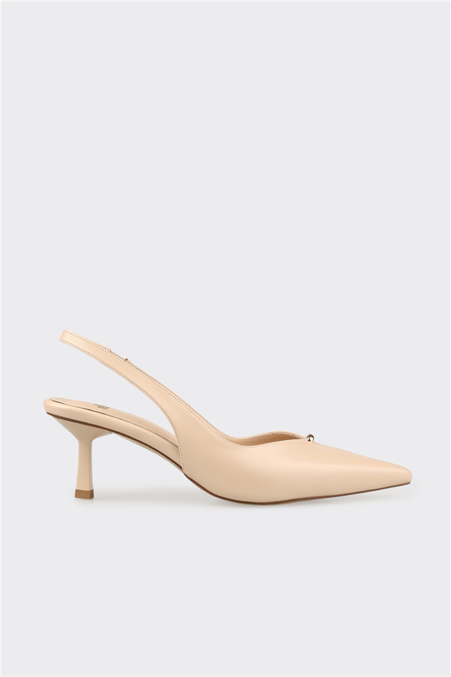 Bej Kadın Klasik Ayakkabı