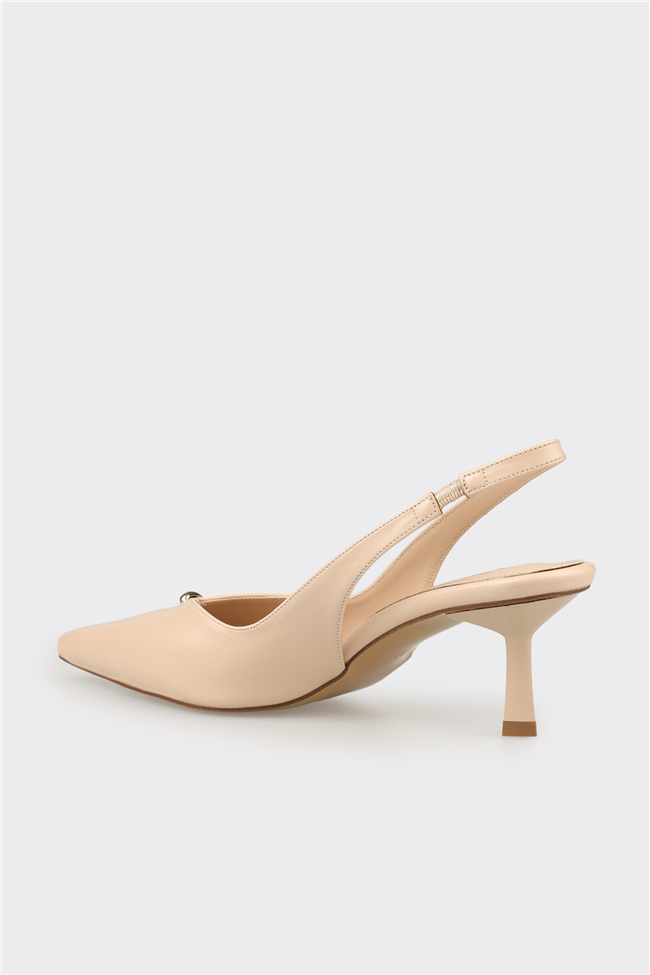 Bej Kadın Klasik Ayakkabı