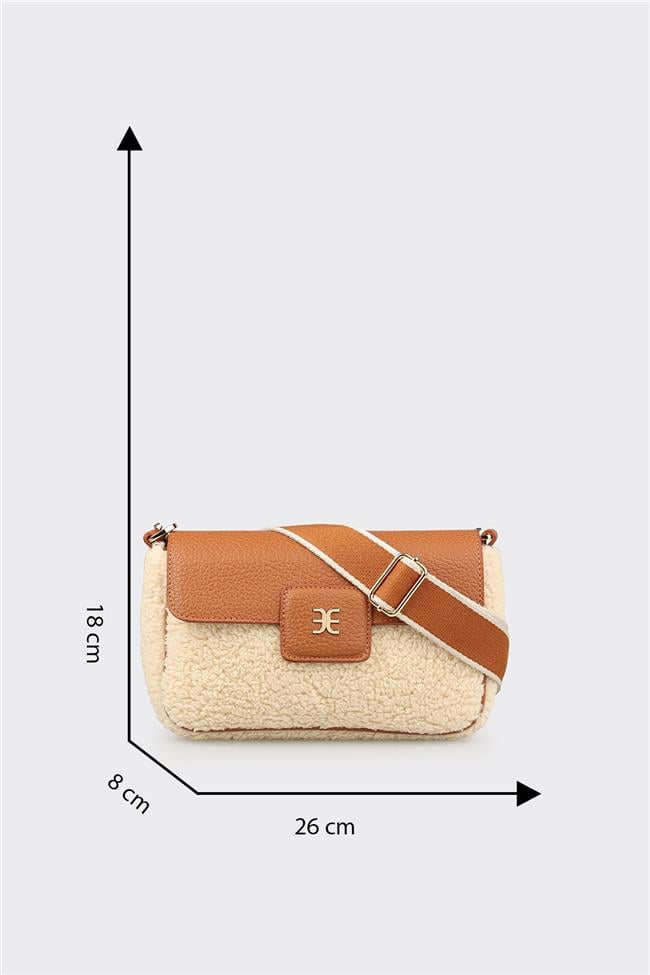 Bej Kadın Küçük Çapraz Çanta