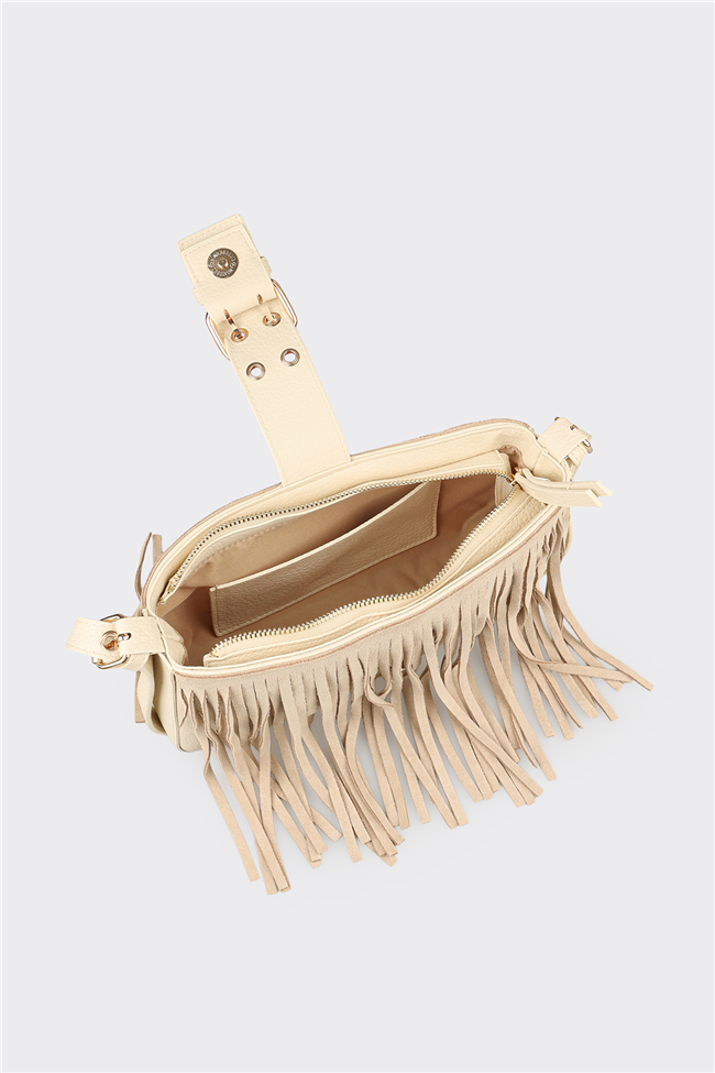 Bej Kadın Küçük Çapraz Çanta