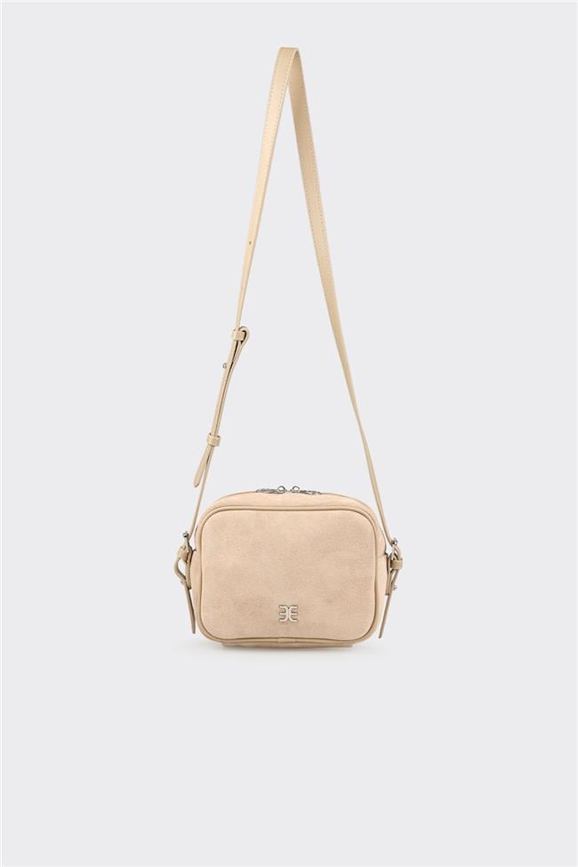 Bej Kadın Küçük Çapraz Çanta