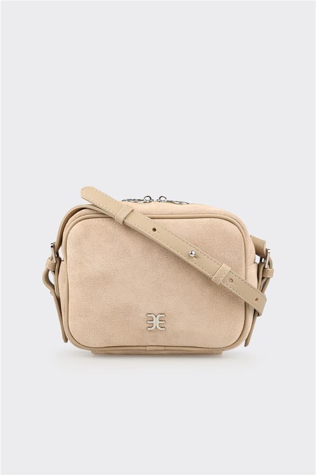 Bej Kadın Küçük Çapraz Çanta