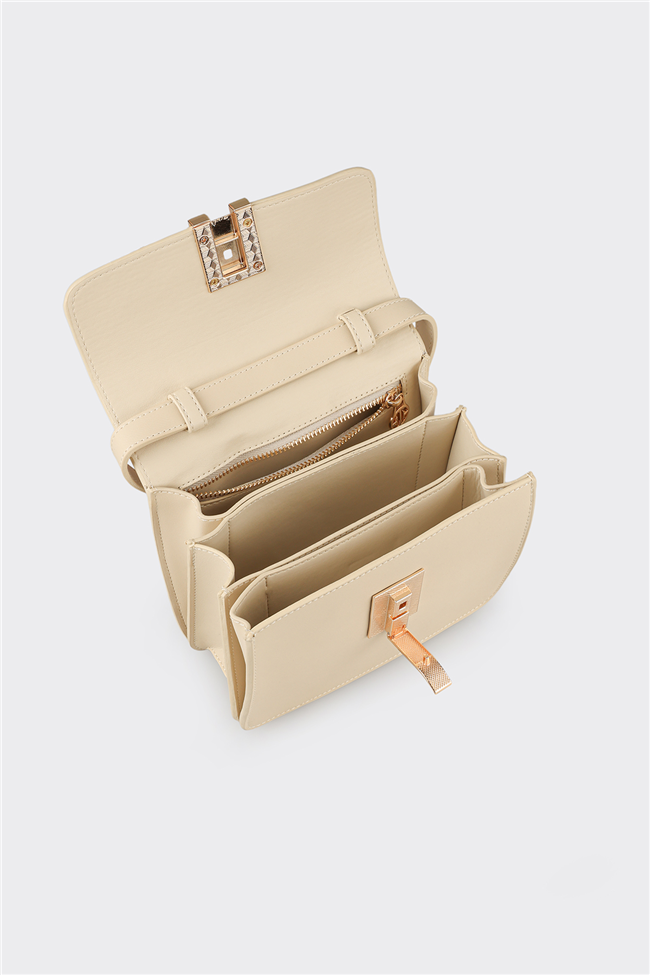 Bej Kadın Küçük Çapraz Çanta