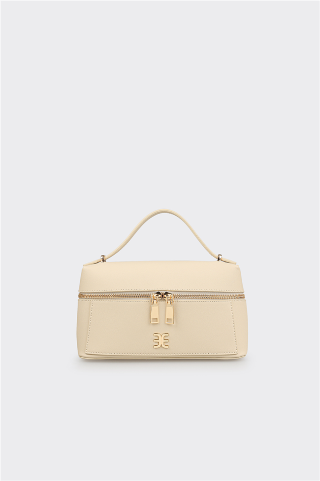 Bej Kadın Küçük El Çantası