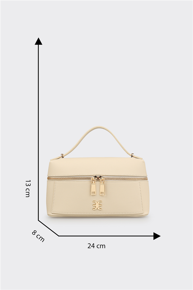 Bej Kadın Küçük El Çantası