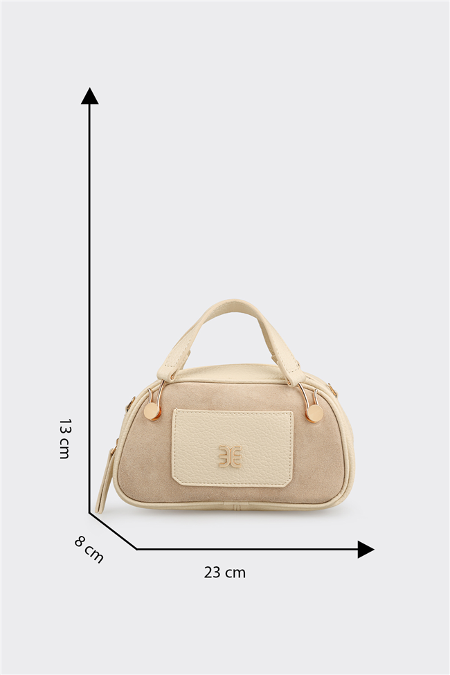 Bej Kadın Küçük El Çantası