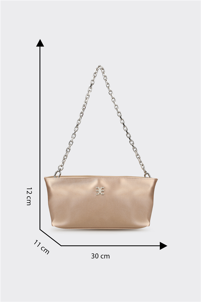 Bej Kadın Küçük Omuz Çantası