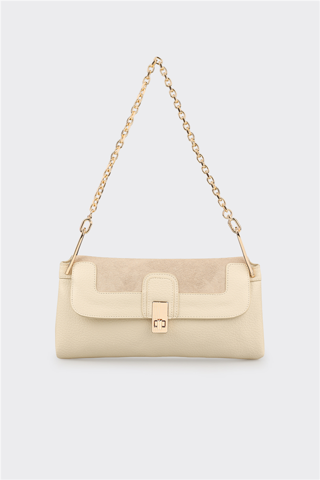 Bej Kadın Küçük Omuz Çantası