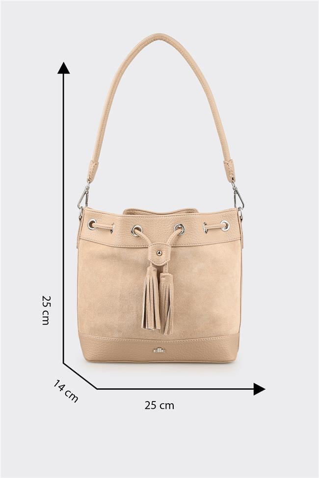 Bej Kadın Omuz Çantası
