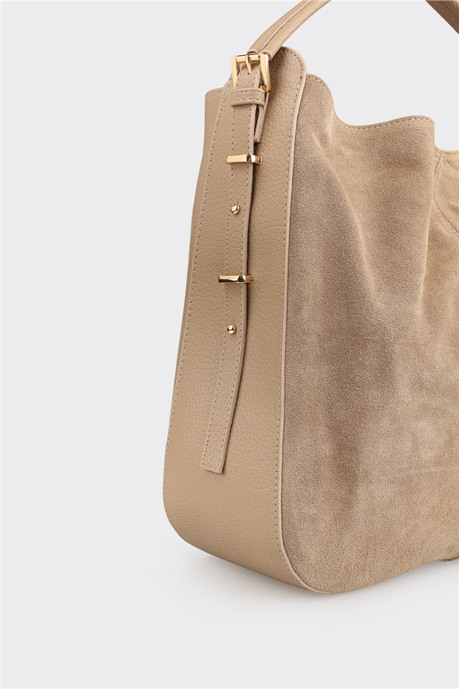 Bej Kadın Omuz Çantası