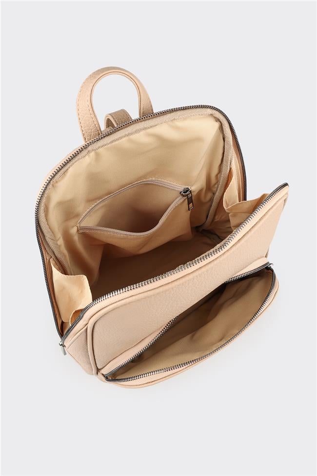 Bej Kadın Sırt Çantası