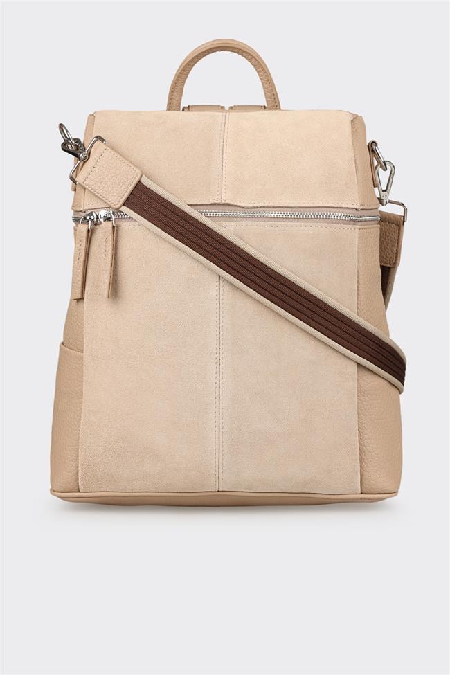 Bej Kadın Sırt Çantası