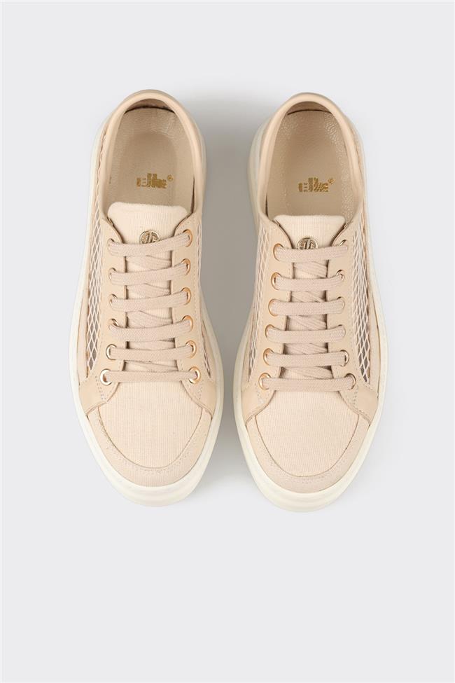 Bej Kadın Spor Ayakkabı