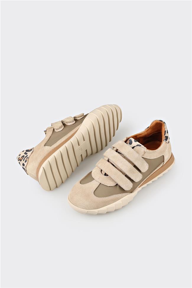 Bej Kadın Spor Ayakkabı