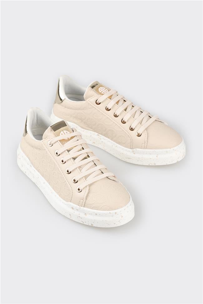 Bej Kadın Spor Ayakkabı