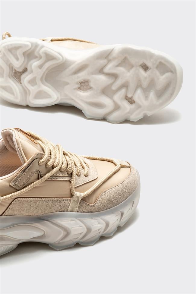 Bej Kadın Spor Ayakkabı