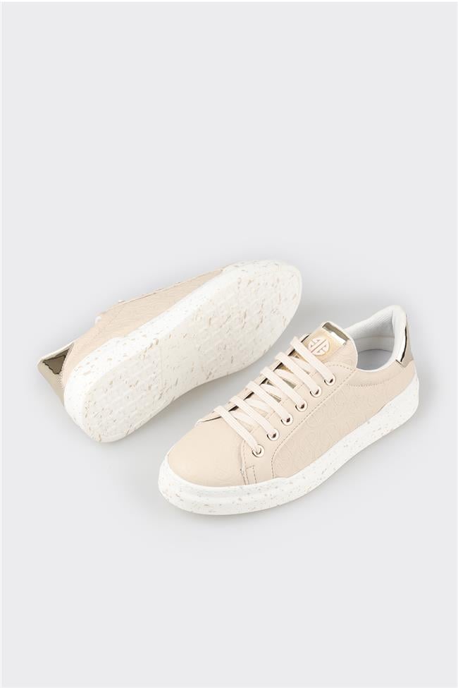 Bej Kadın Spor Ayakkabı