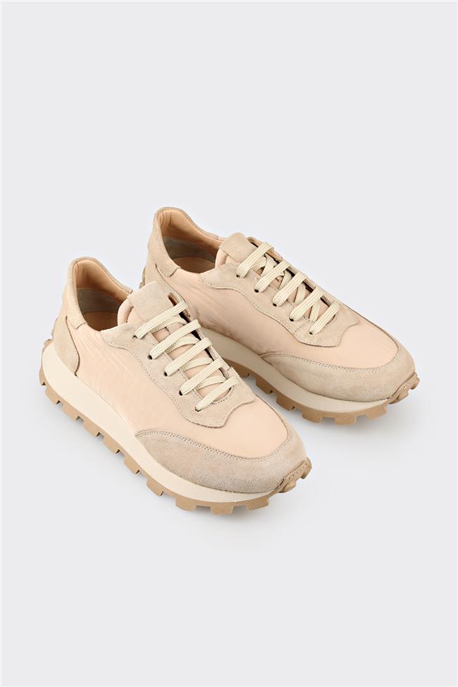 Bej Kadın Spor Ayakkabı