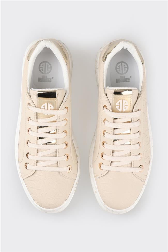 Bej Kadın Spor Ayakkabı