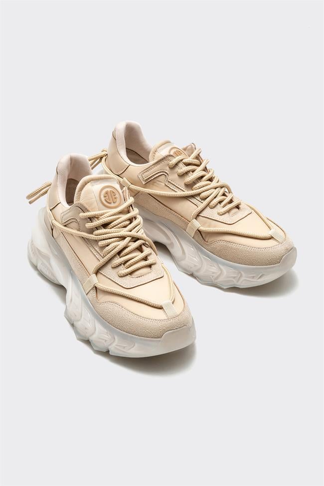 Bej Kadın Spor Ayakkabı