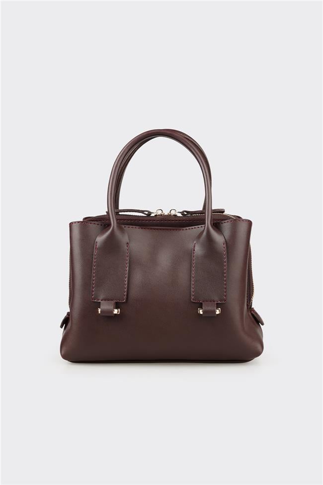 Bordo Kadın Küçük El Çantası