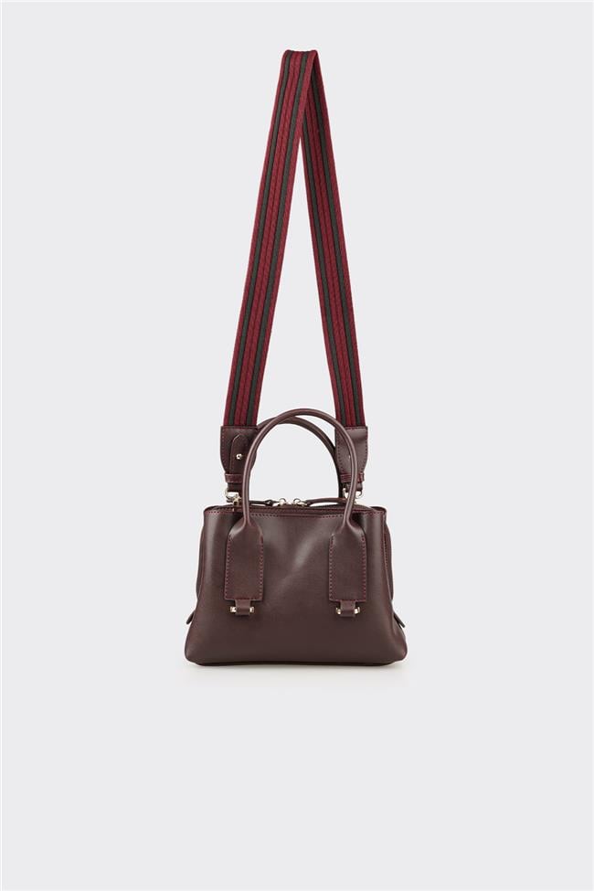 Bordo Kadın Küçük El Çantası