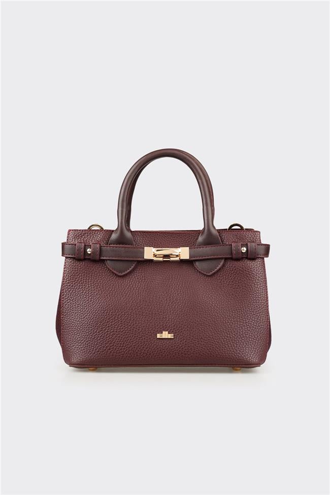 Bordo Kadın Küçük El Çantası