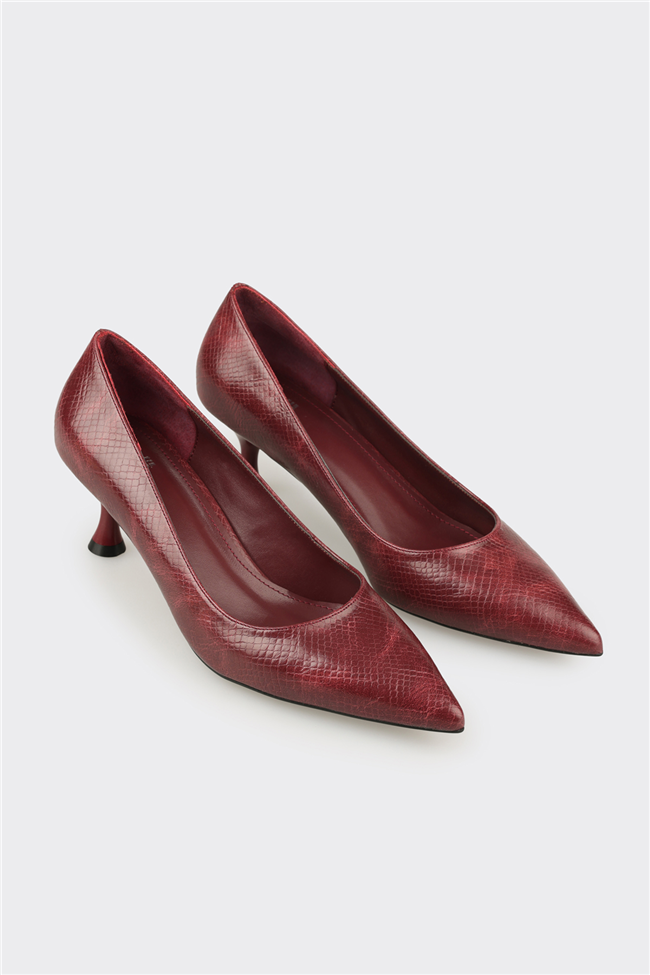 Bordo Kadın Stiletto