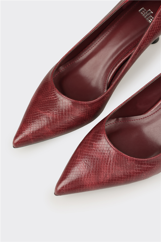 Bordo Kadın Stiletto