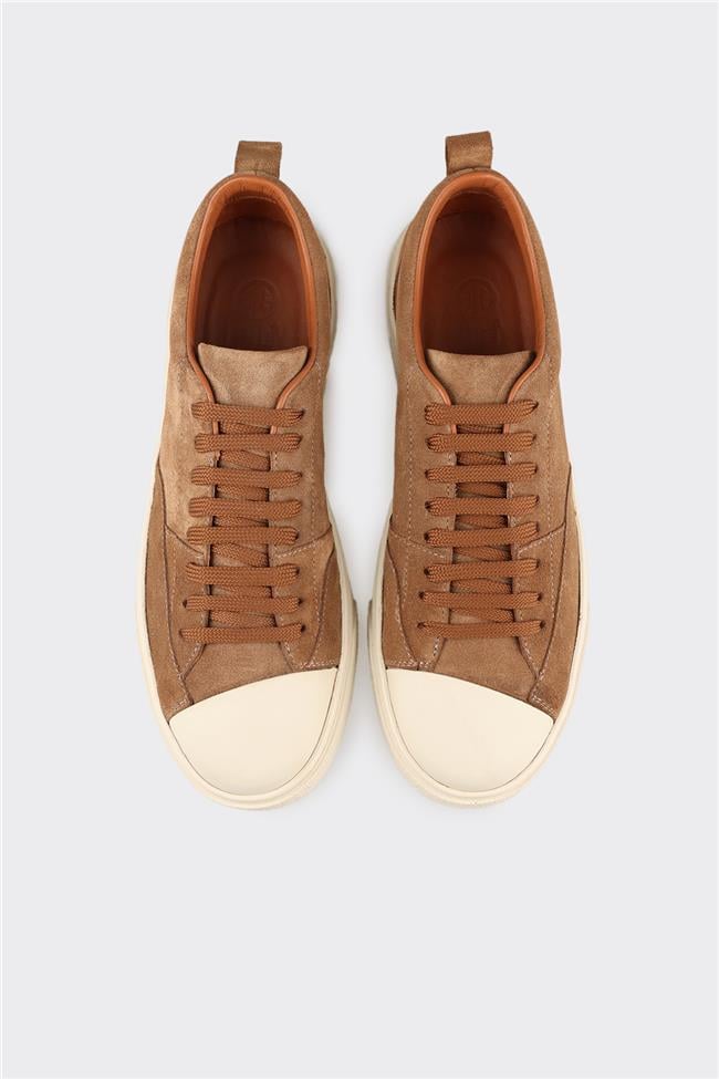 Camel Deri Erkek Günlük Ayakkabı