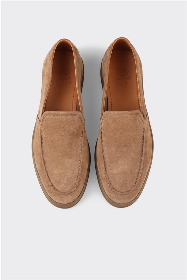 Camel Deri Erkek Günlük Ayakkabı