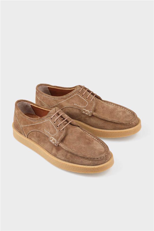 Camel Deri Erkek Günlük Ayakkabı