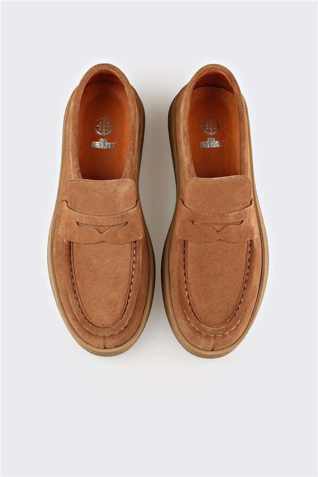 Camel Deri Erkek Günlük Ayakkabı