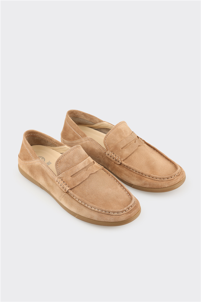 Camel Deri Erkek Günlük Ayakkabı