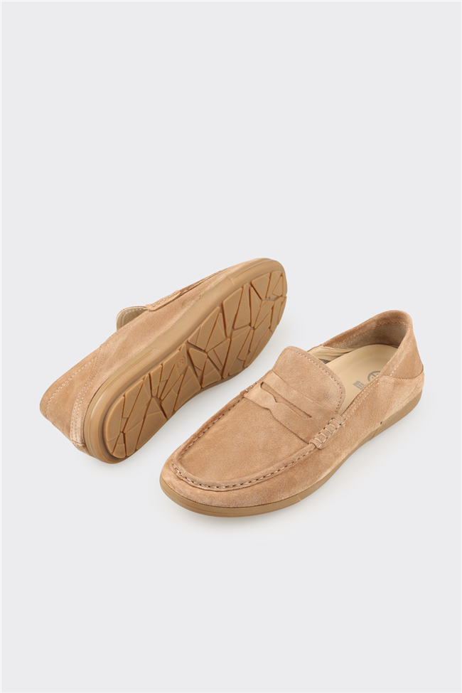 Camel Deri Erkek Günlük Ayakkabı