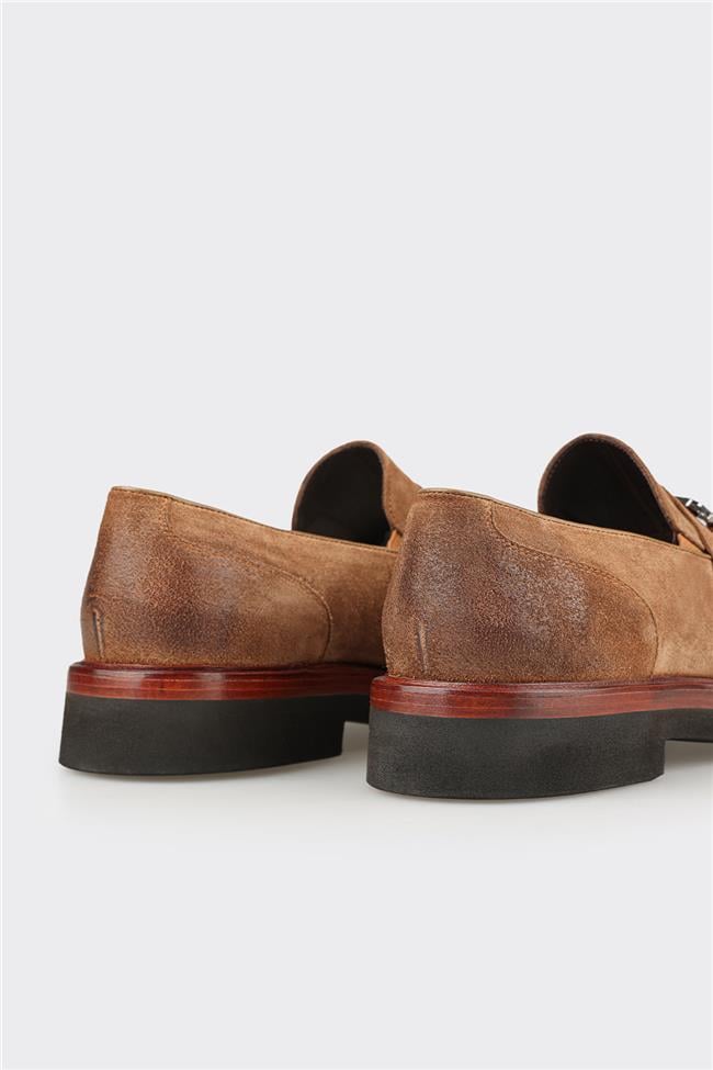 Camel Deri Erkek Günlük Ayakkabı