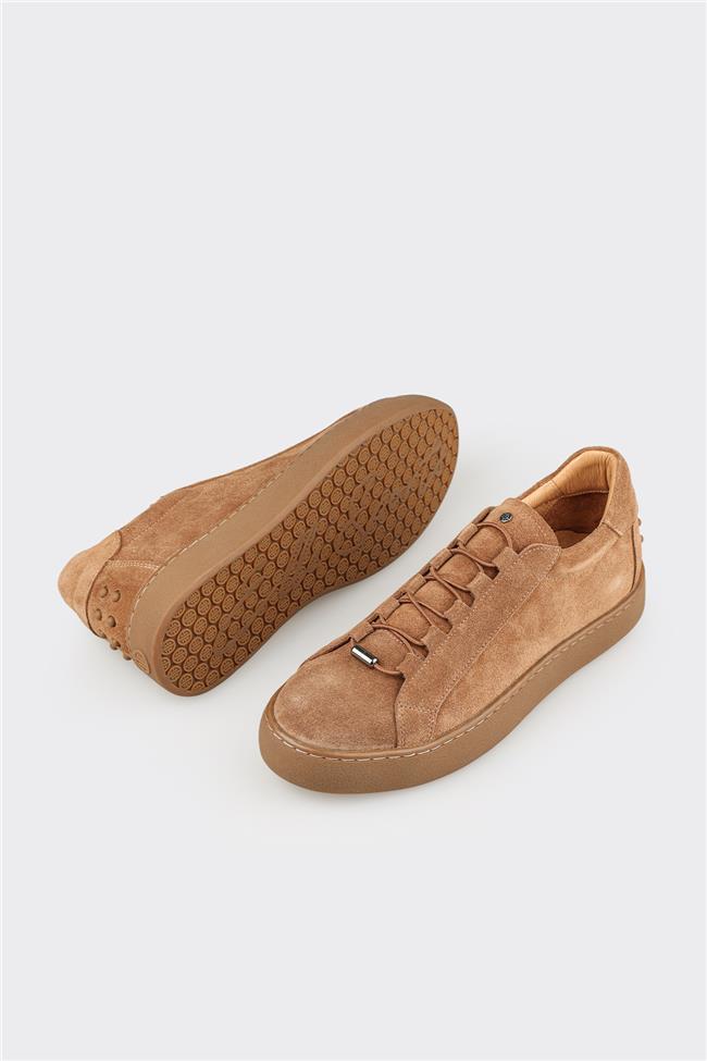 Camel Deri Erkek Günlük Ayakkabı