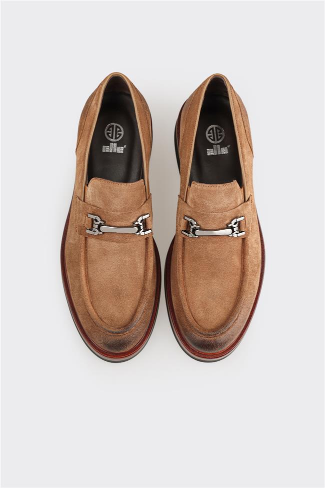 Camel Deri Erkek Günlük Ayakkabı