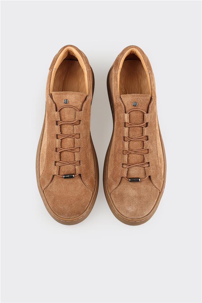 Camel Deri Erkek Günlük Ayakkabı