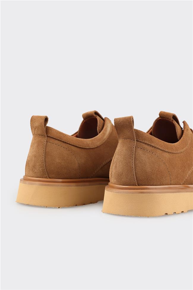 Camel Deri Erkek Günlük Ayakkabı