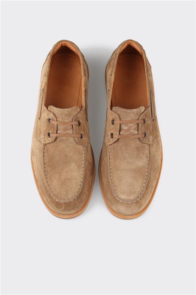 Camel Deri Erkek Günlük Ayakkabı